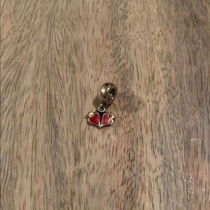Pandora 2 hearts charm